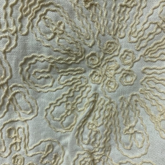 Off White Dress with Tread Work Details - Picture 2 of 5